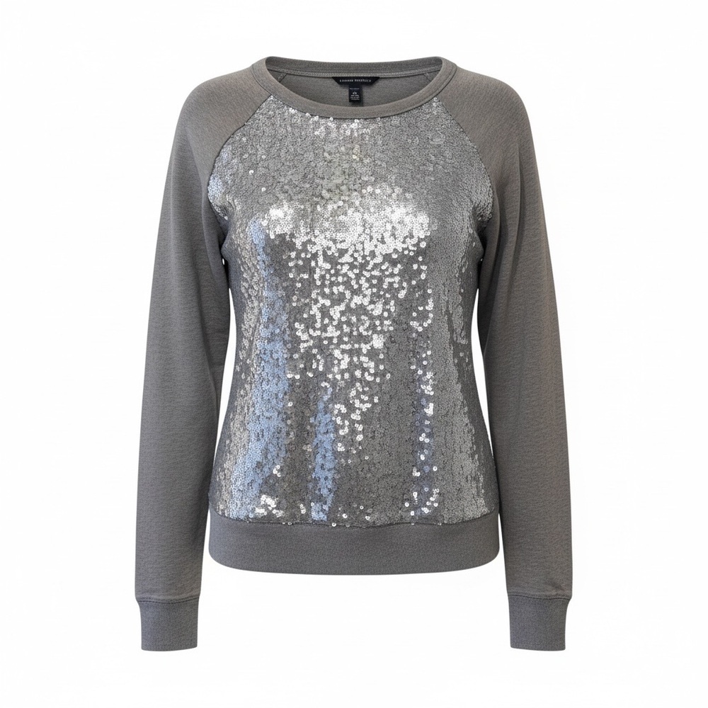 Banana Republic grey sequined sweater, medium 🔵
